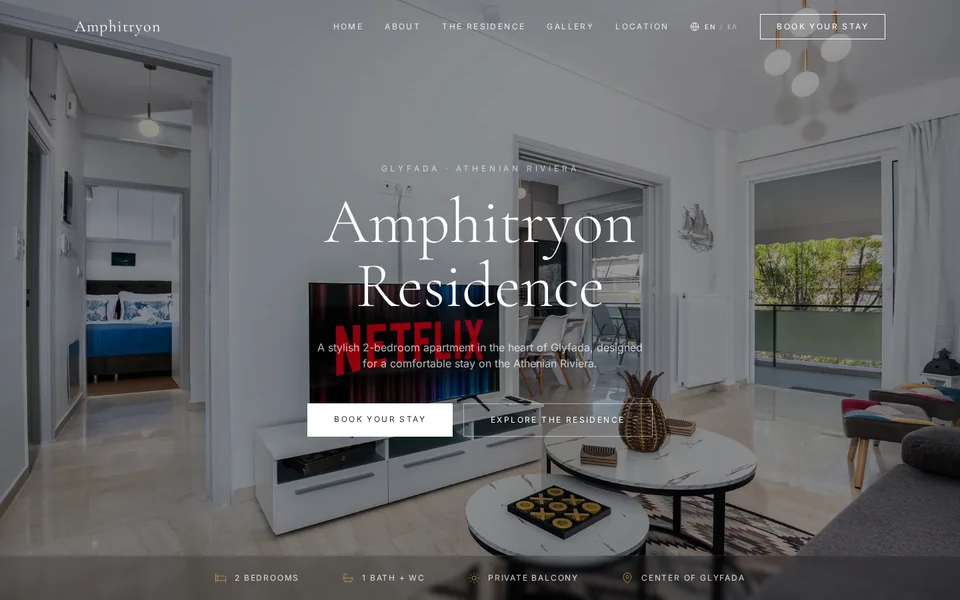 Amphitryon Residence — Hospitality