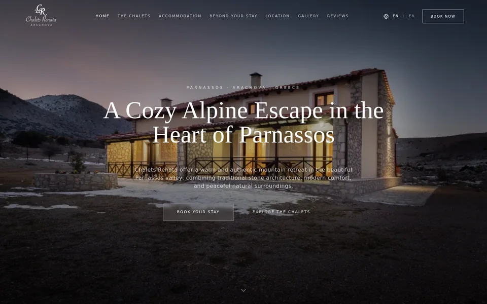 Chalets Renata — Mountain Chalet Accommodation Website